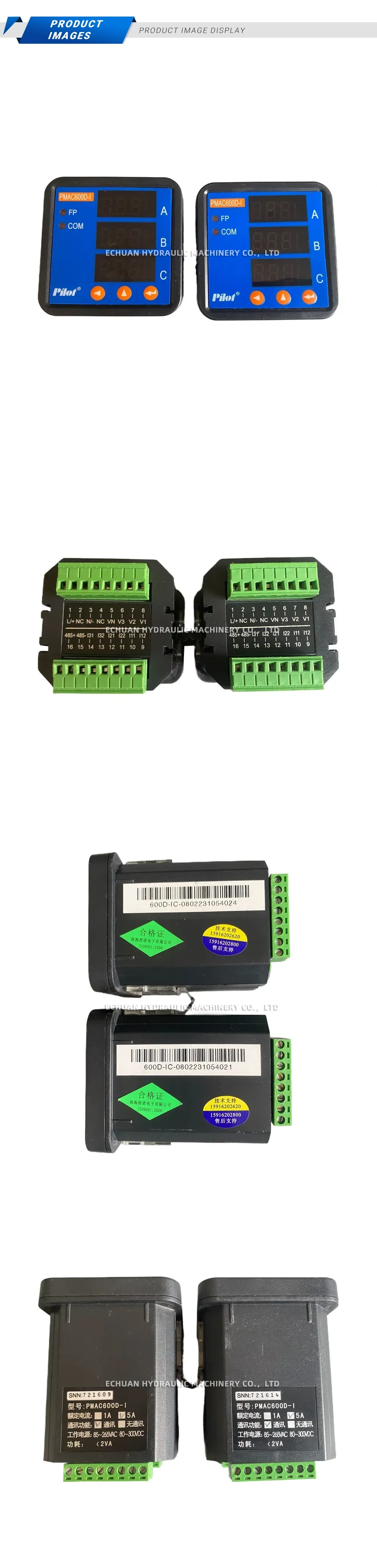 Pilot PMAC600D-I Digital Power Meter Description