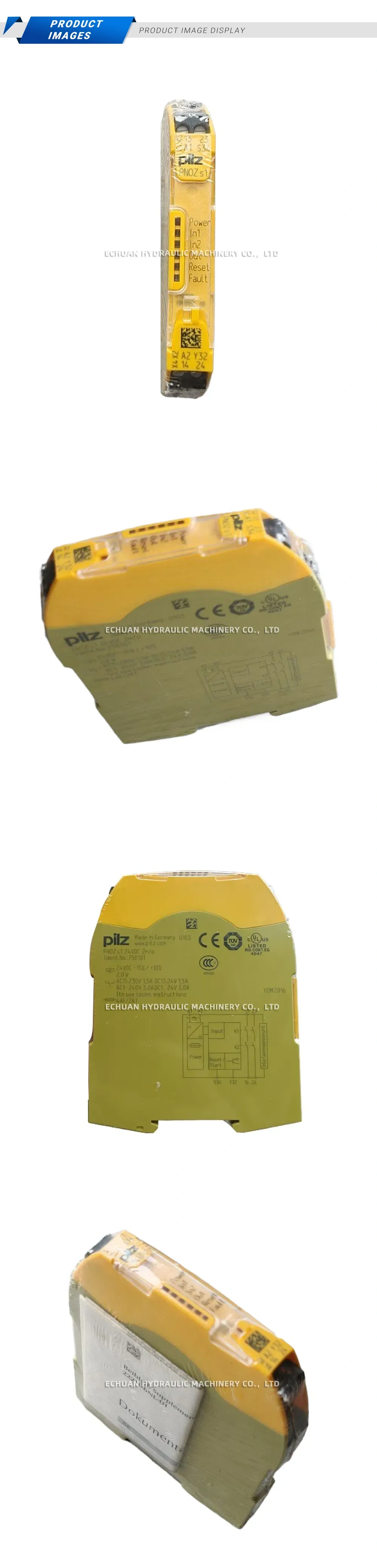 Pilz PNOZ s1 24VDC 2n/o Safety Relay Description