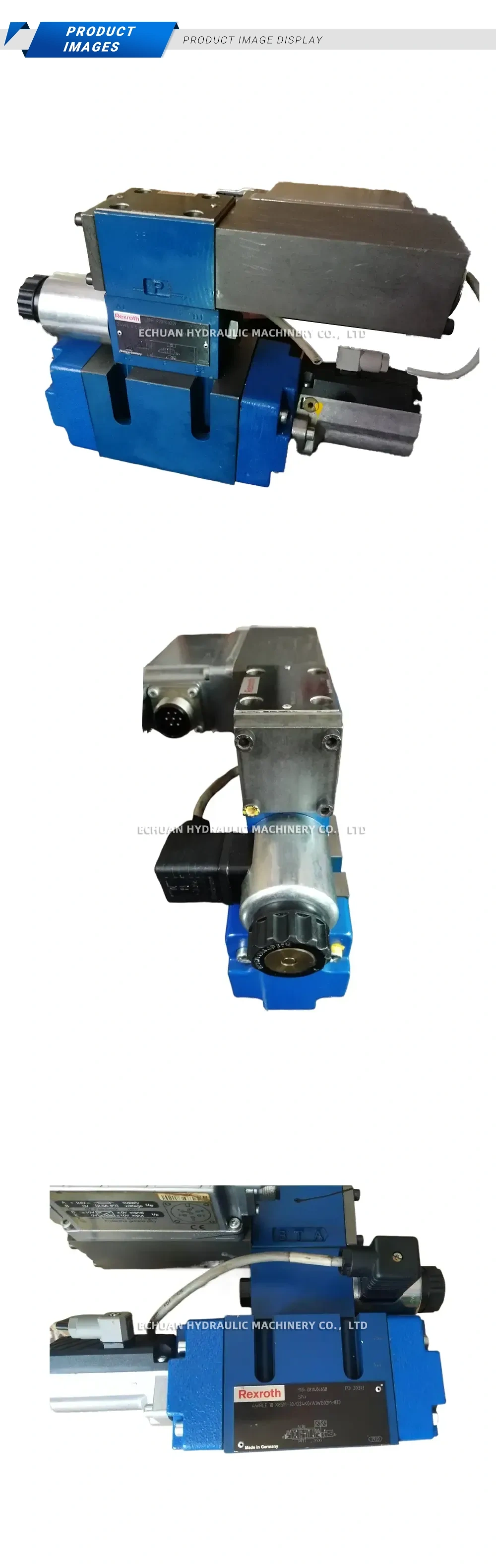 Rexroth 4WRLE 10 X85M-30/G24K0/A1M-021-813 High Response Directional Valve with On-Board Electronics Description