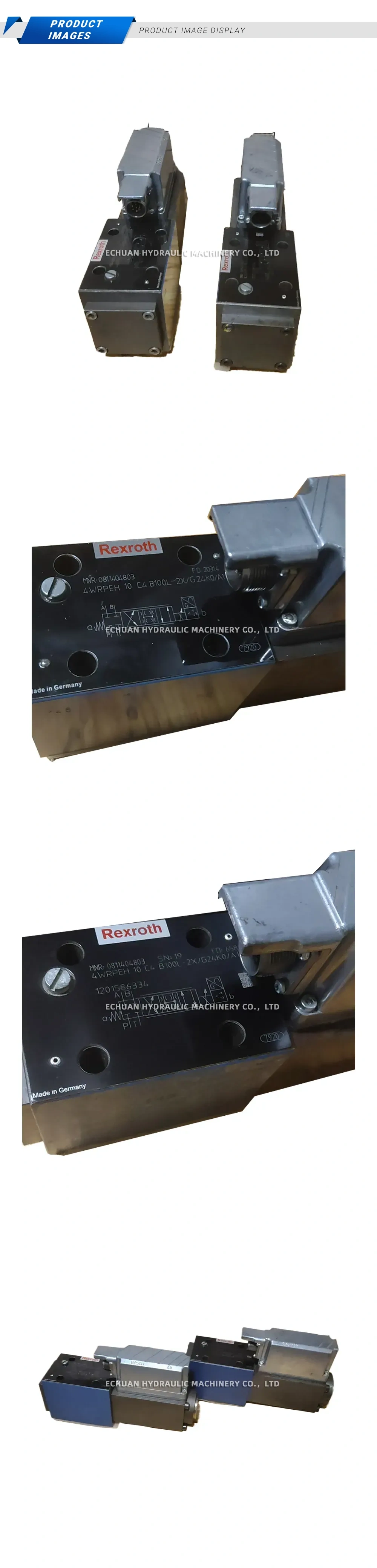 Rexroth 4WRPEH 10 C4 B100L-2X/G24K0/A1 High-response directional control valve Description