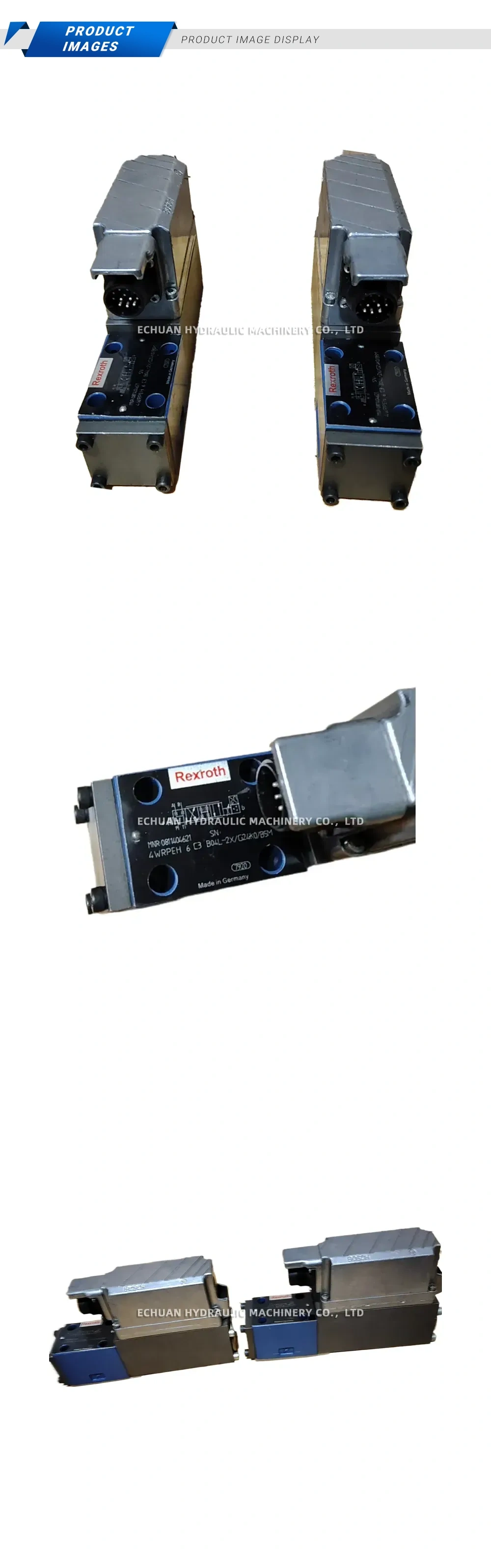 Rexroth 4WRPEH 6 C3 B04L-2X/G24K0/B5M Proportional Directional Control Valve Description