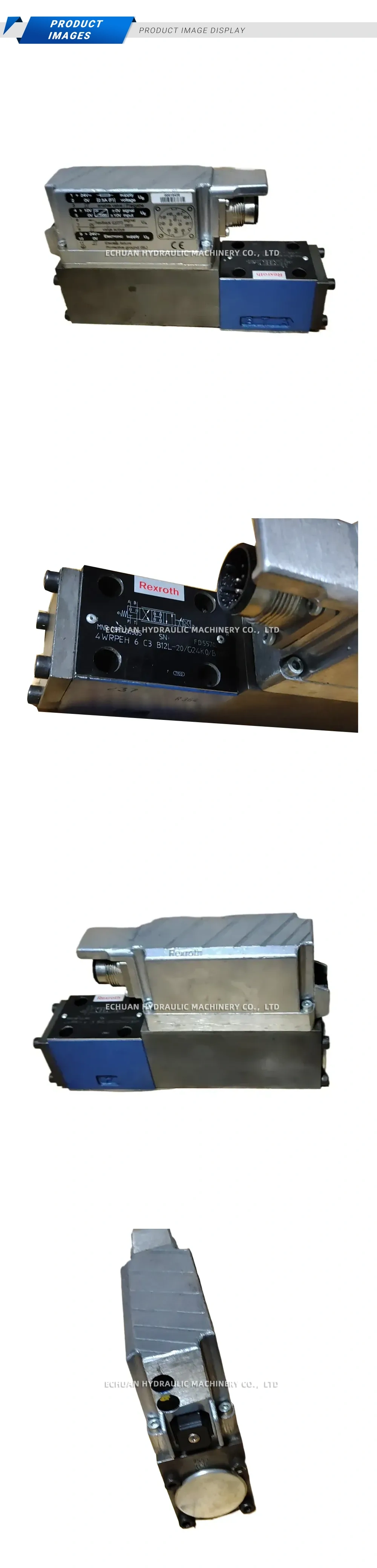 Rexroth 4WRPEH 6 C3 B12L-20/G24K0/B Proportional Directional Control Valve with Integrated Electronics Description