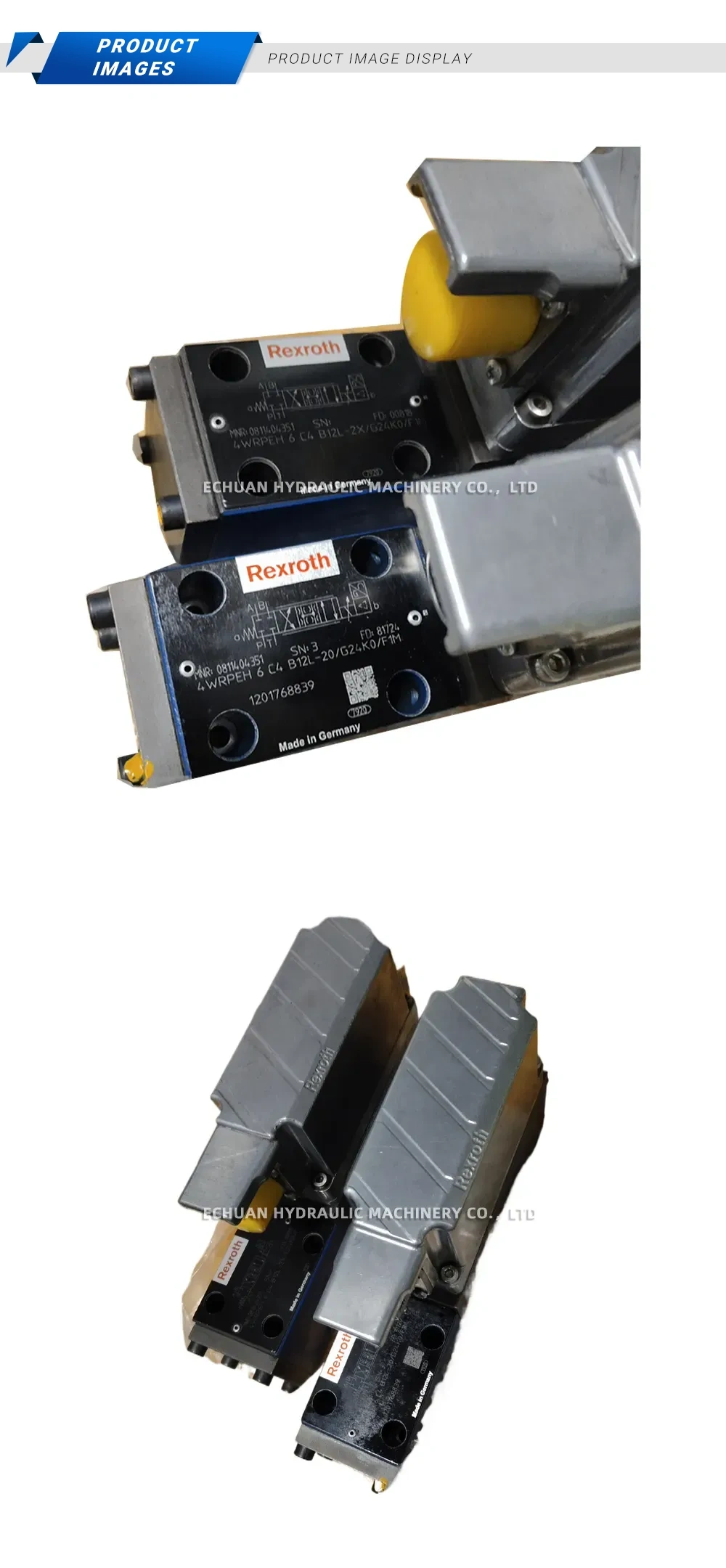 Rexroth 4WRPEH 6 C4 B12L-20/G24K0/F1M Proportional Directional Control Valve Description