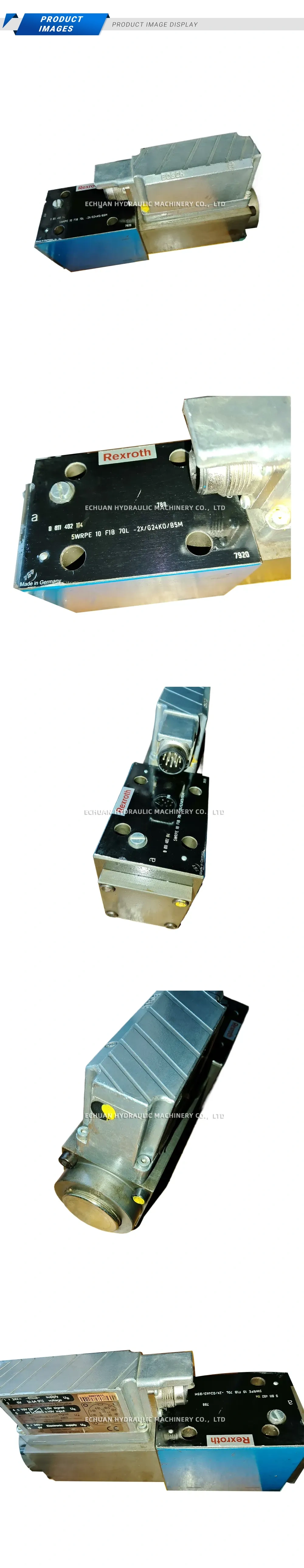 Rexroth 5WRPE 10 F18 70L -2X/G24K0/B5M Proportional Directional Control Valve Description