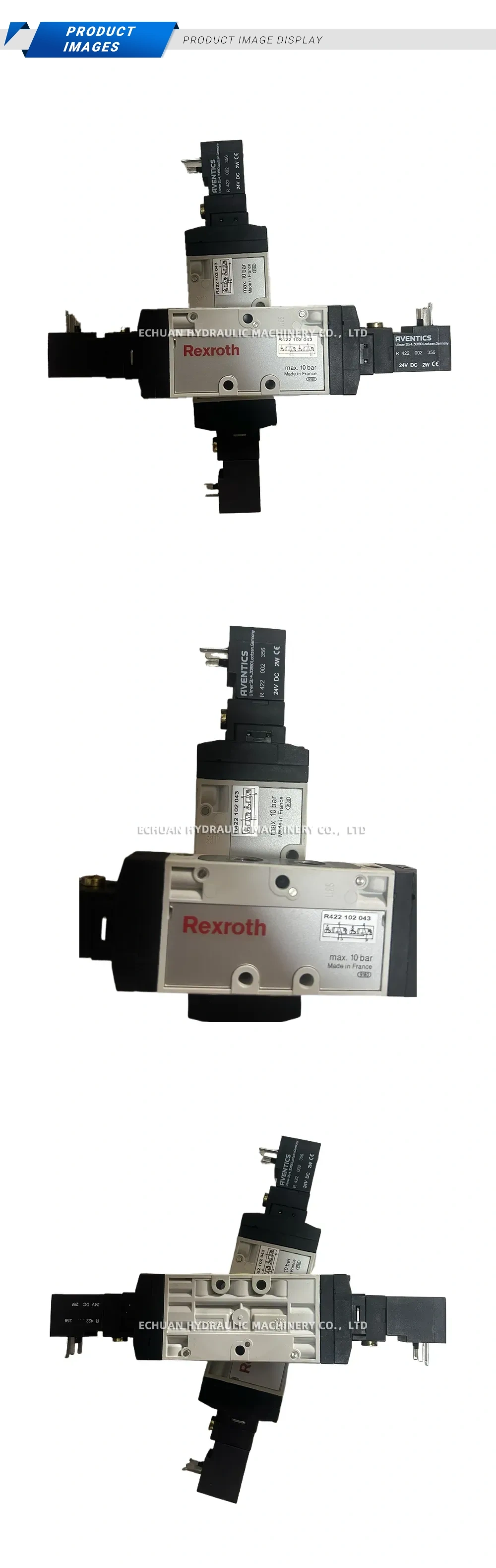 Rexroth R422 102 043 Pneumatic Solenoid Valve Manifold Description