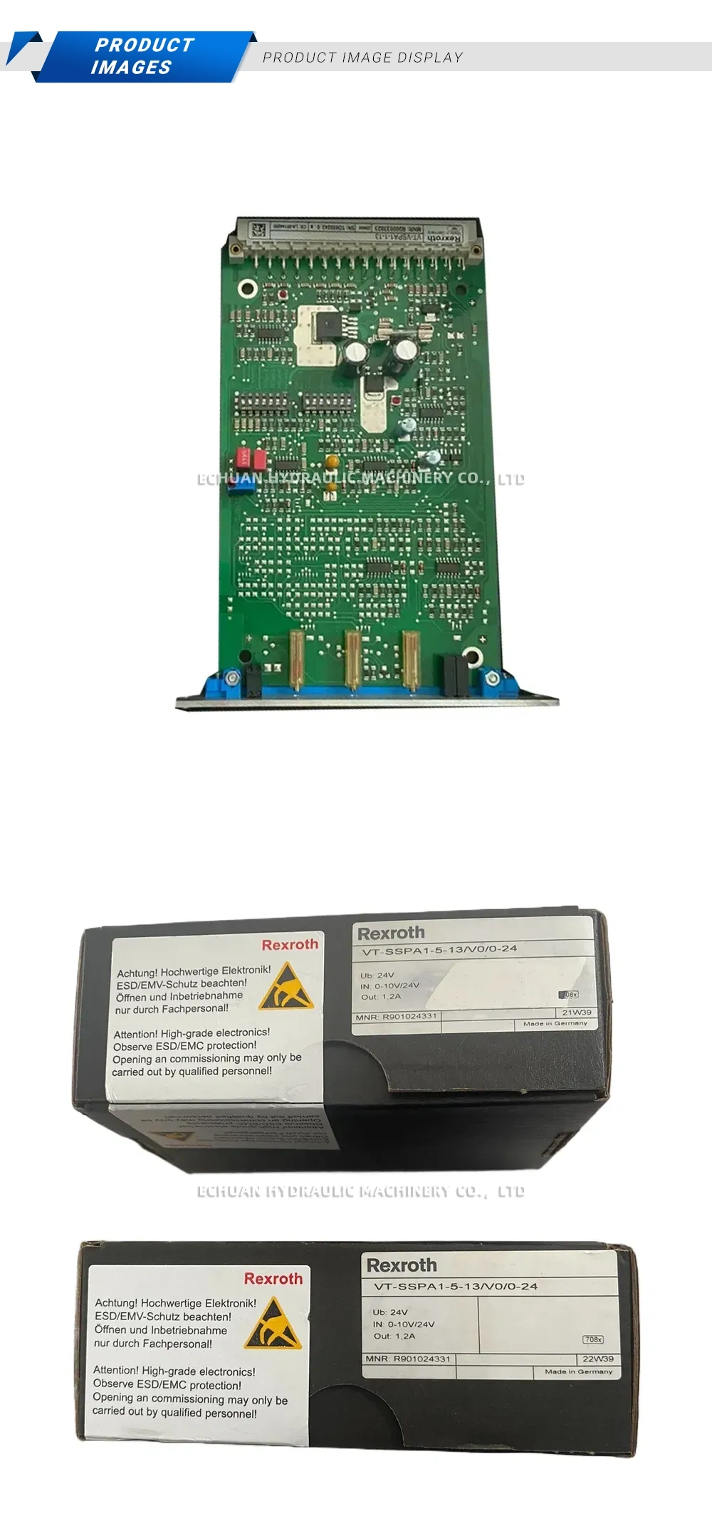 Rexroth VT-SSPA1-5-13/V0/0-24 Amplifier Card Description