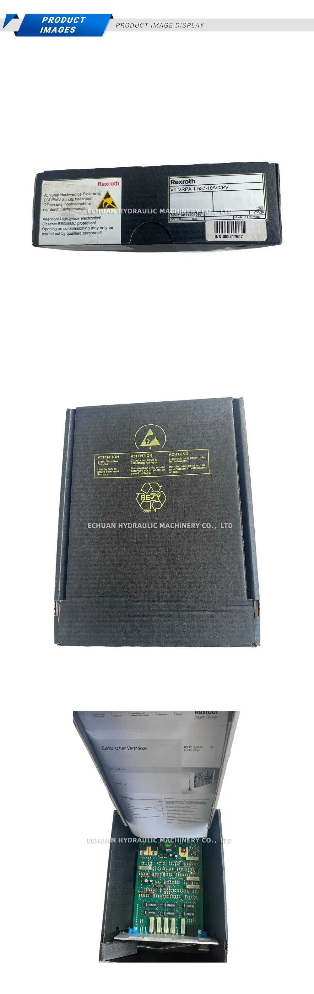 Rexroth VT-VRPA 1-537-10/V0/PV Amplifier Card Description