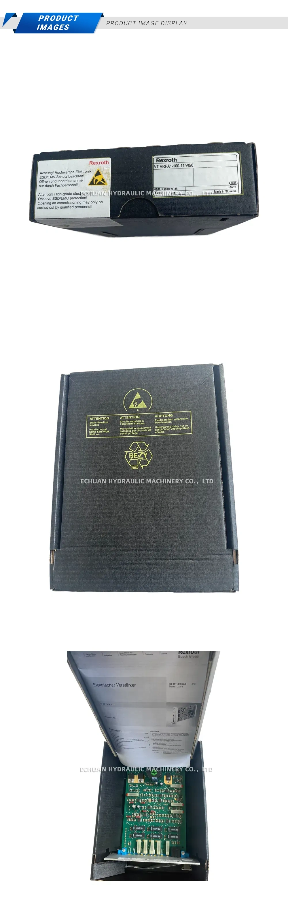 Rexroth VT-VRPA1-100-11/V0/0 Electronic Amplifier Card Description
