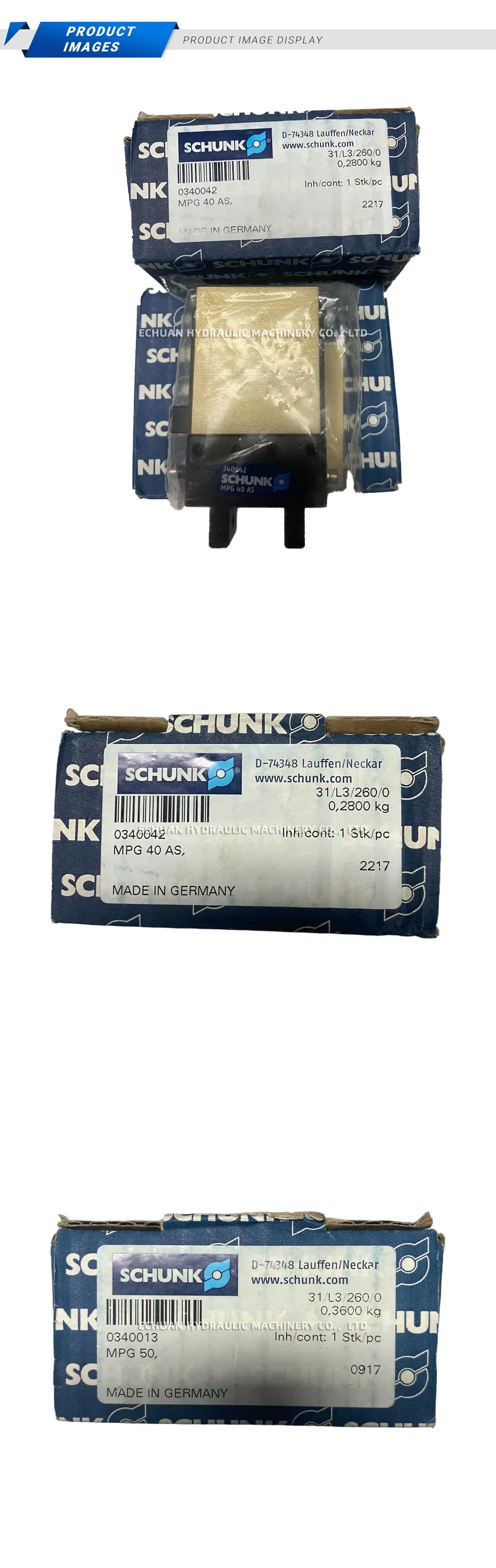 SCHUNK MPG 40 AS, MPG 50 Parallel Gripper Description