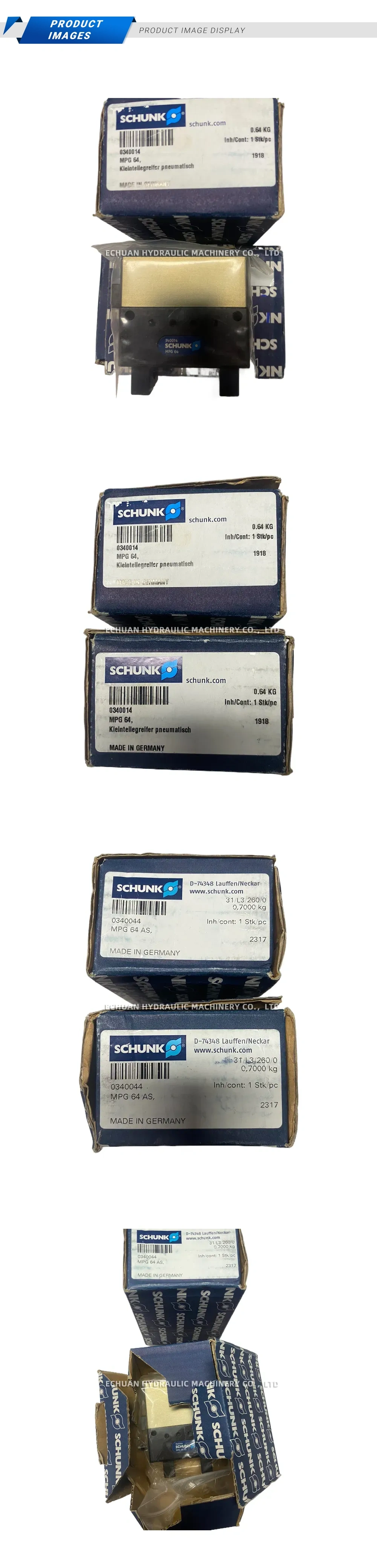 SCHUNK MPG 64 Pneumatic Parallel Gripper Description