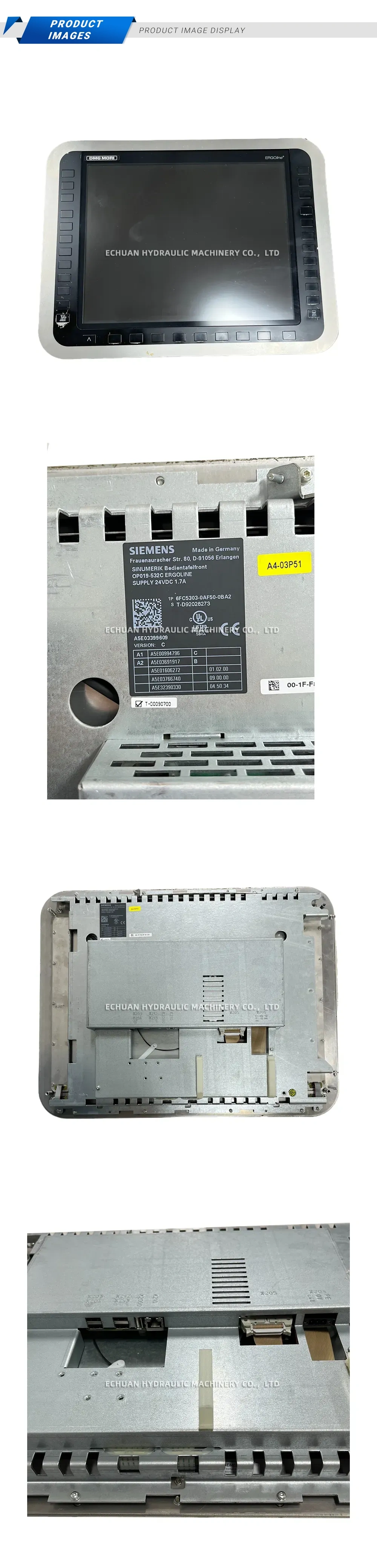 SIEMENS OP019-532C ERGOLINE CNC Operator Panel Description