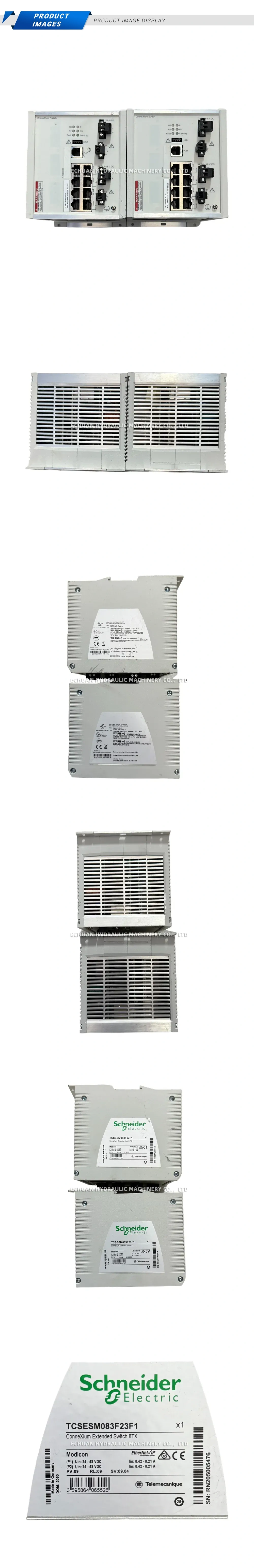 Schneider Electric TCSESM083F23F1 ConneXium Extended Switch 8TX Description