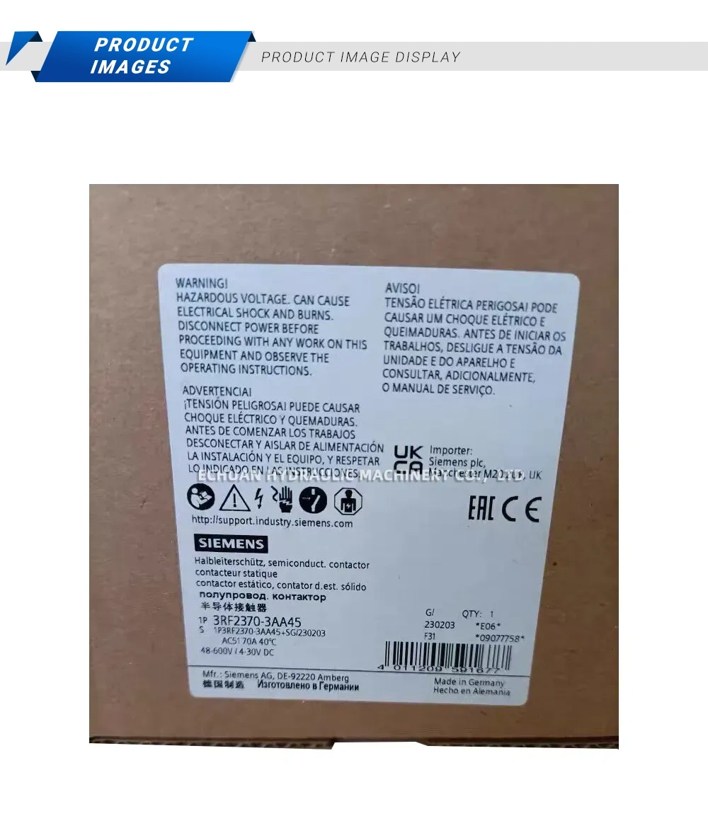 Siemens 3RF2370-3AA45 Semiconductor Contactor Description