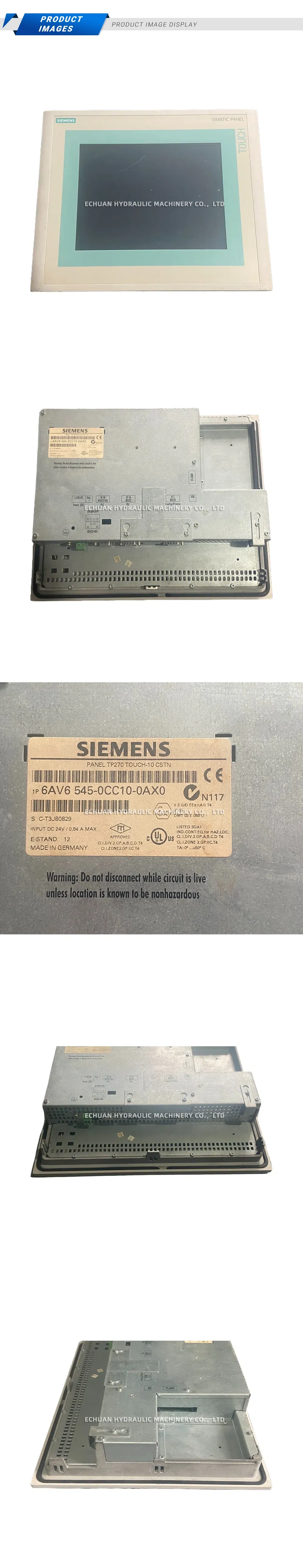 Siemens 6AV6 545-0CC10-0AX0 SIMATIC Panel TP270 Touch Description