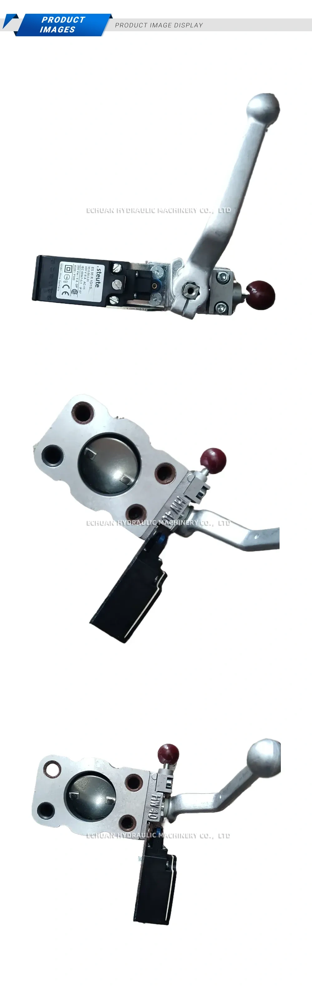 Steute ES 95 R 1Ö/1S Manual Butterfly Valve with Limit Switch Description
