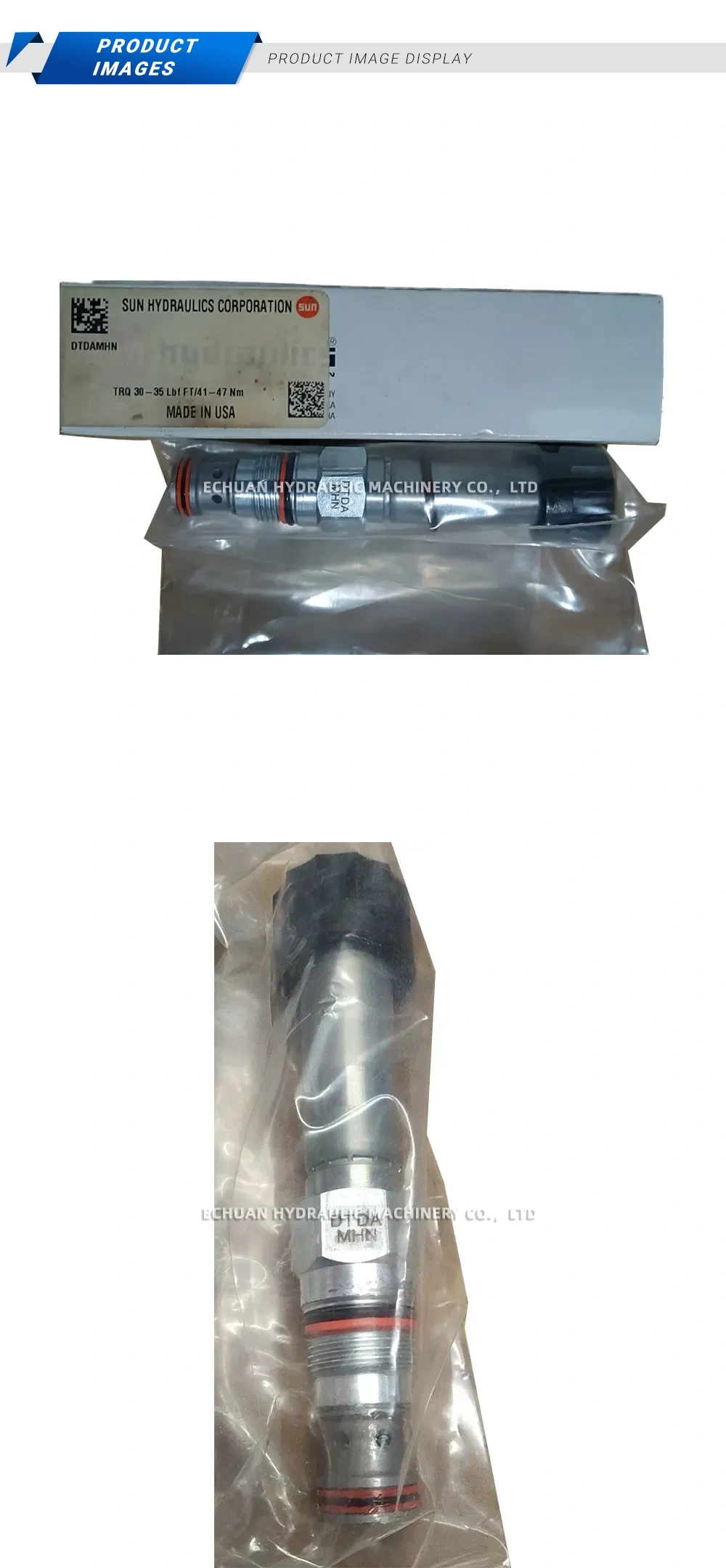Sun Hydraulics DTDAMHN Hydraulic Cartridge Valve Description