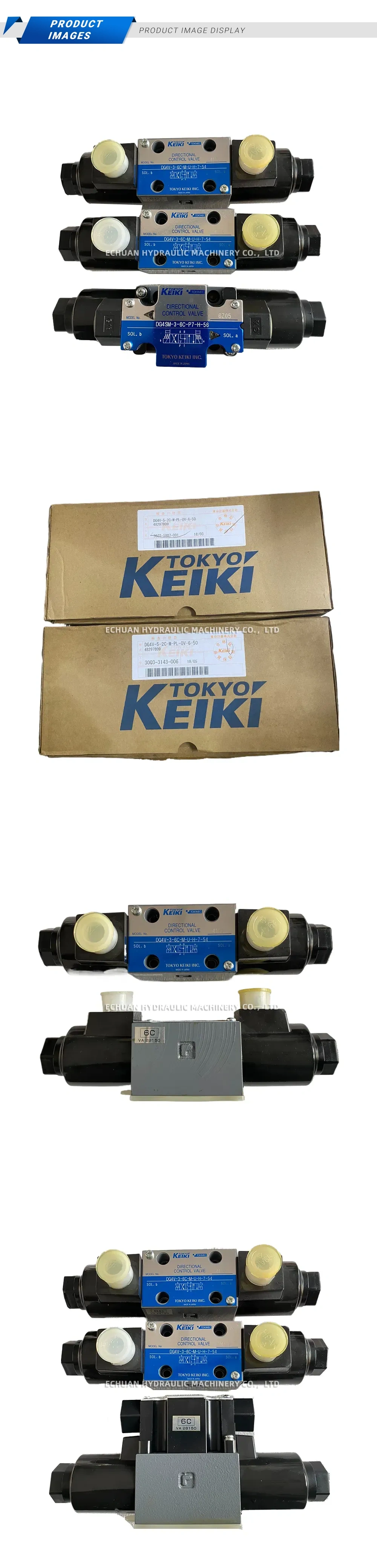 TOKYO KEIKI DG4V-3-6C-M-U-H-7-54 Directional Control Valve Description