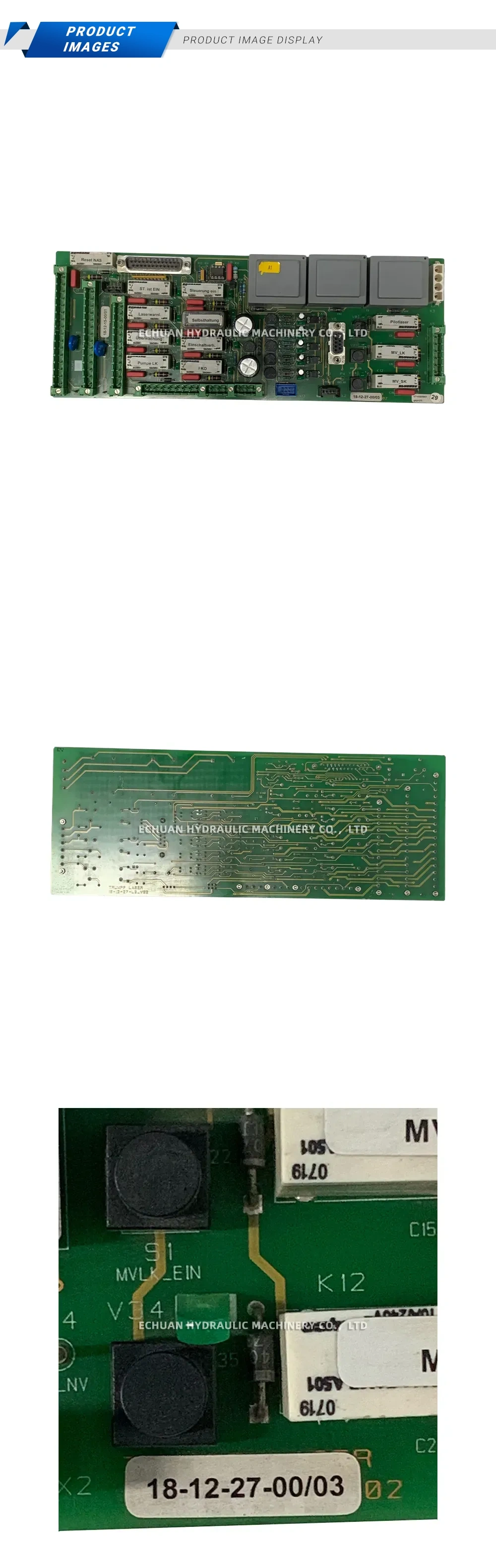 TRUMPF 18-12-27-00/03 Control Board PCB Description