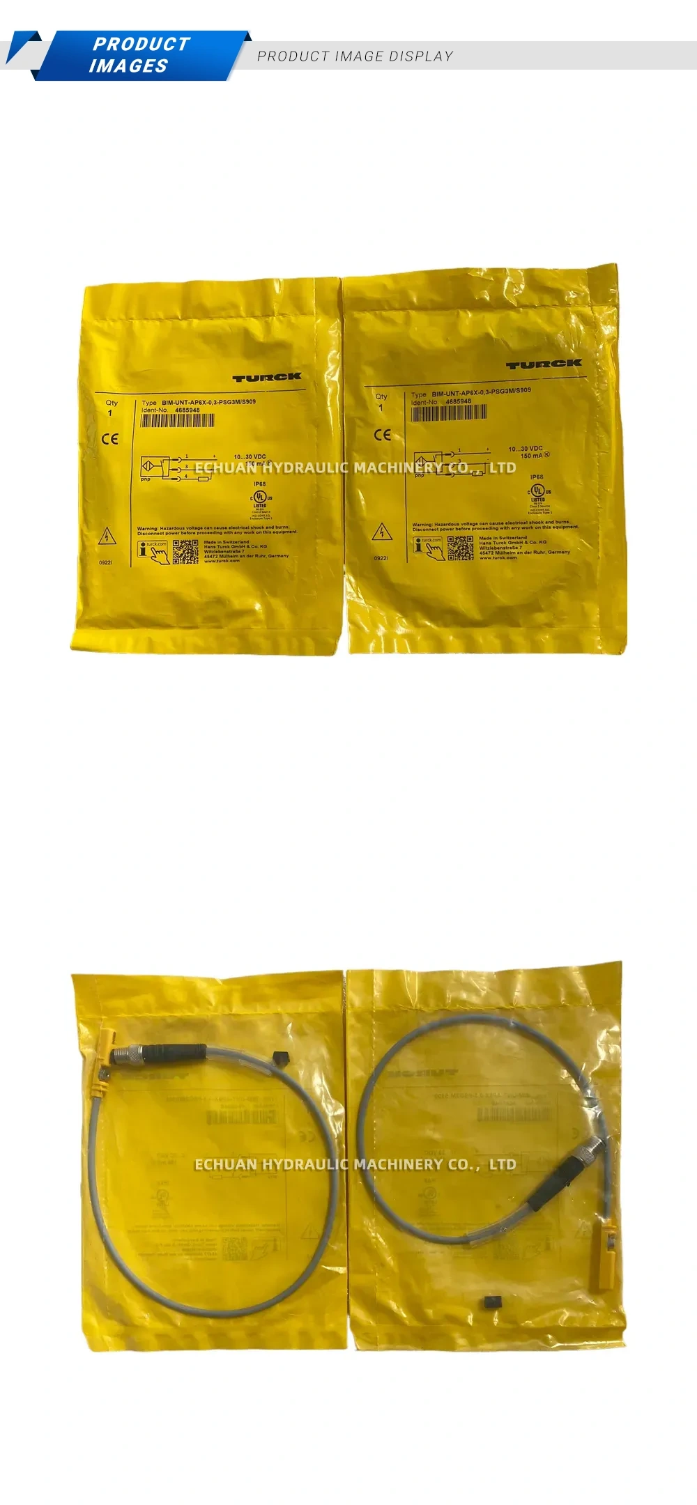 TURCK BIM-UNT-AP6X-0,3-PSG3M/S909 Magnetic Cylinder Sensor Description