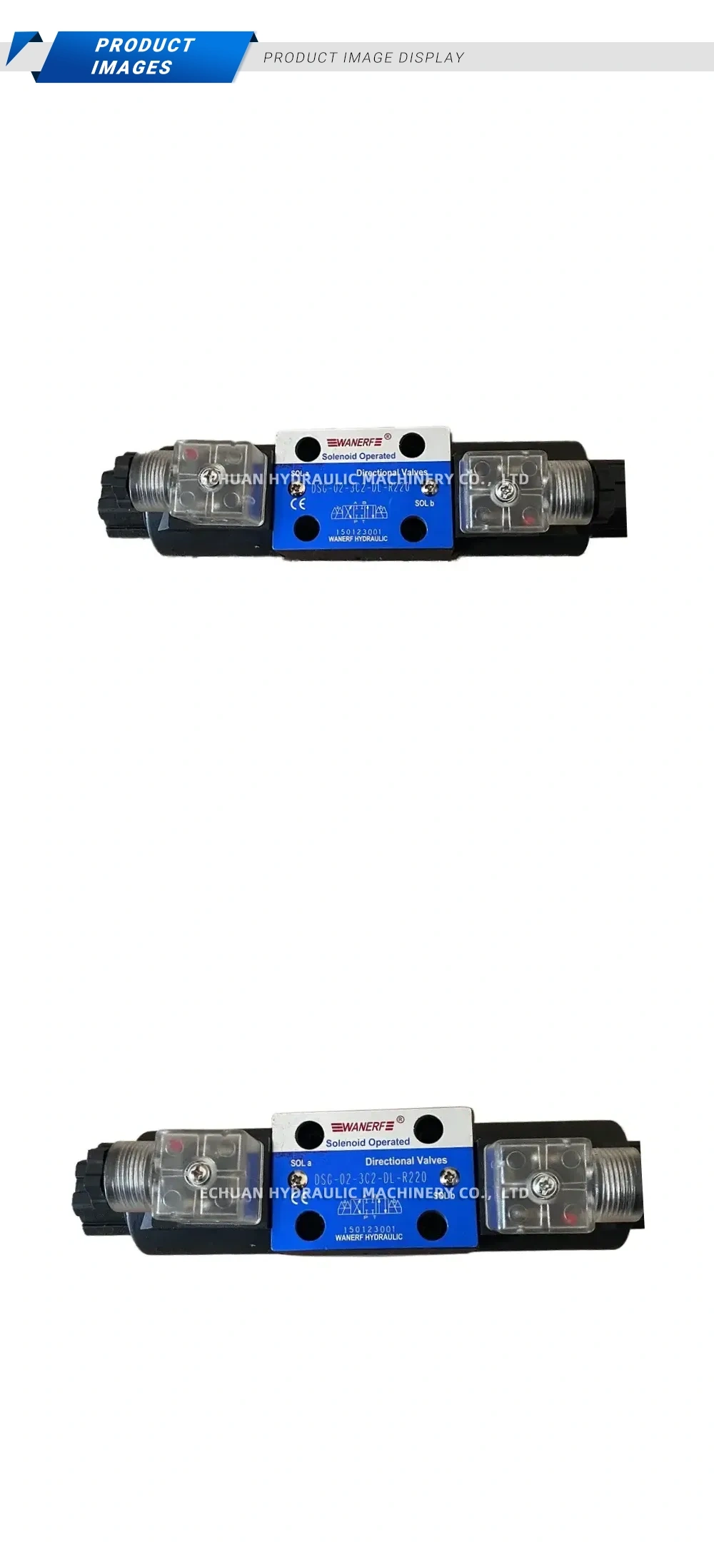 WANERFE DSG-02-3C2-DL-R220 Solenoid Operated Directional Valve Description