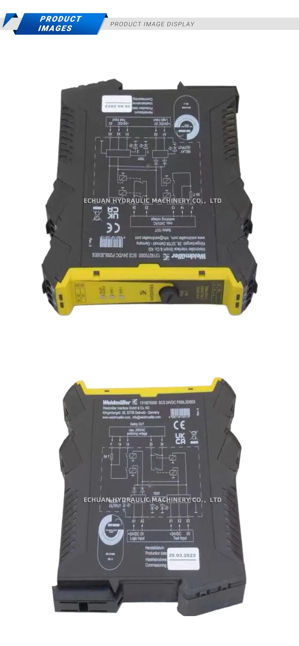 Weidmüller SCS 24VDC P2SL30SES (1319270000) Safety Relay Module Description