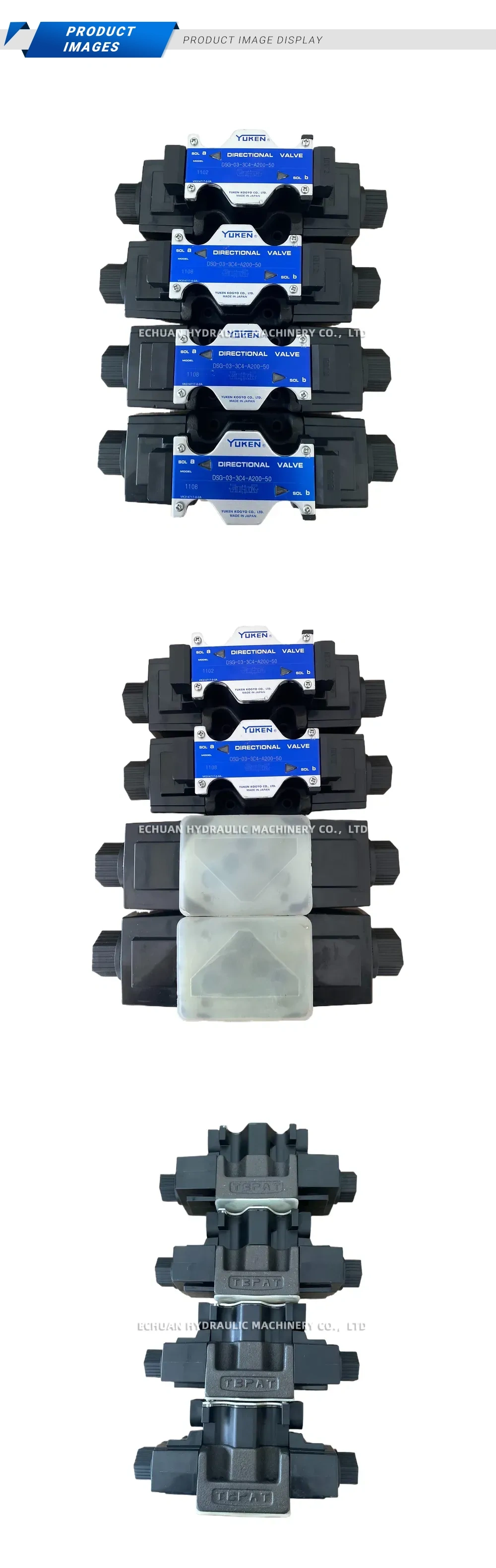 YUKEN DSG-03-3C4-A200-50 Directional Control Valve Description