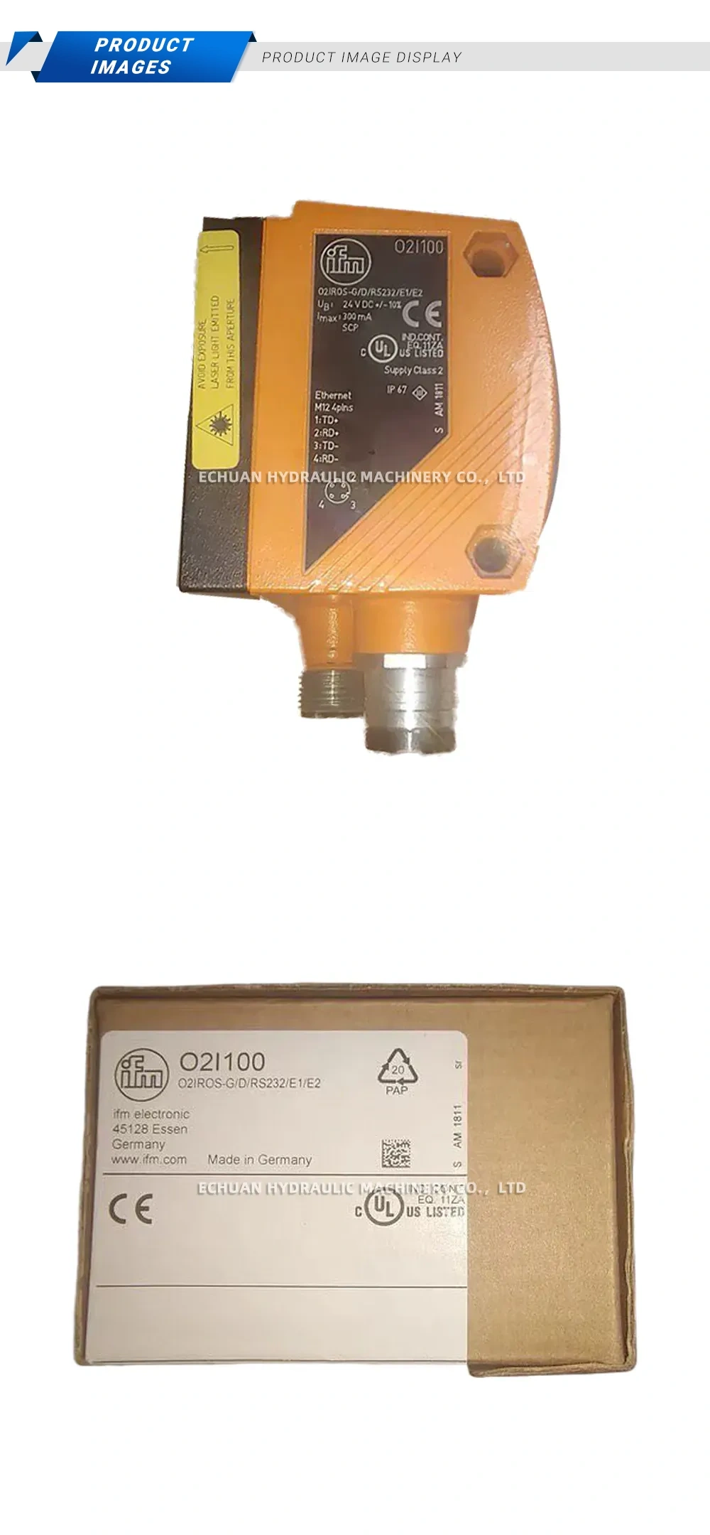 ifm O2I100 2D LiDAR Sensor Description
