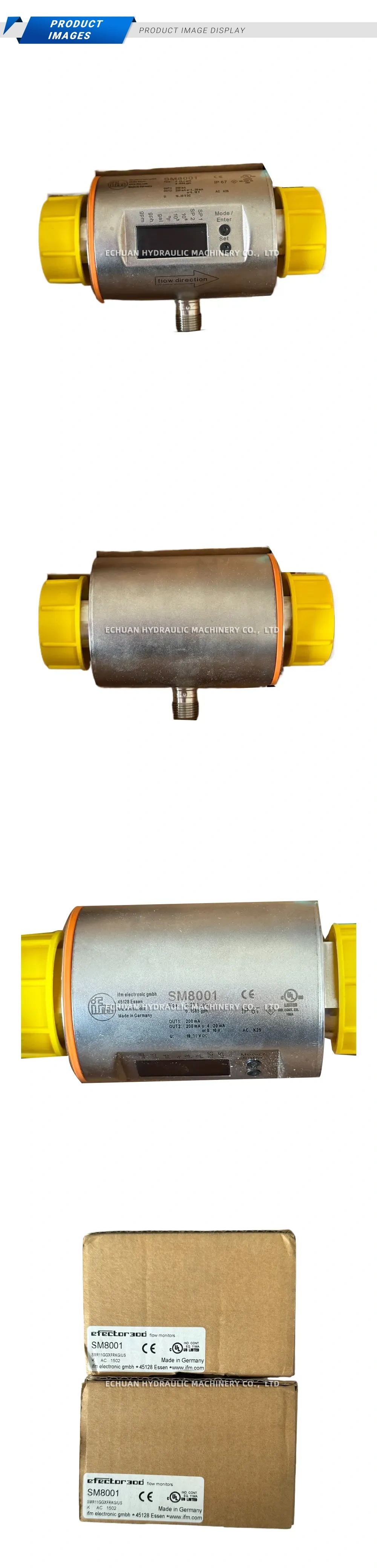 ifm SM8001 Flow Monitor Description