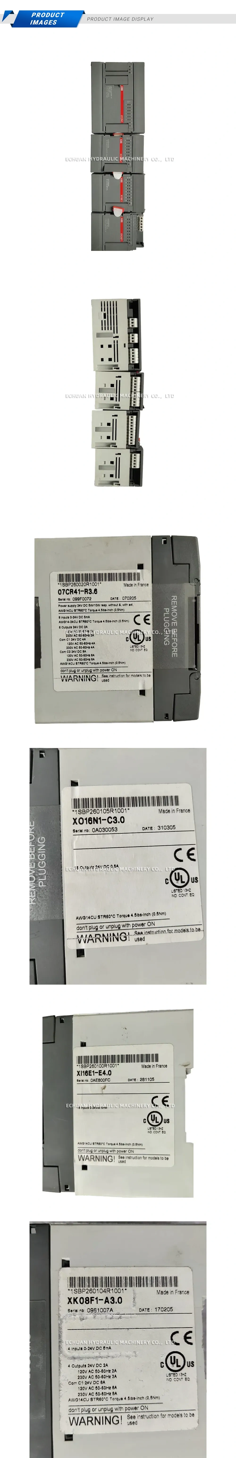 ABB 07CR41-R3.6 PLC Module Stack (CPU and I/O Extension Modules) Description