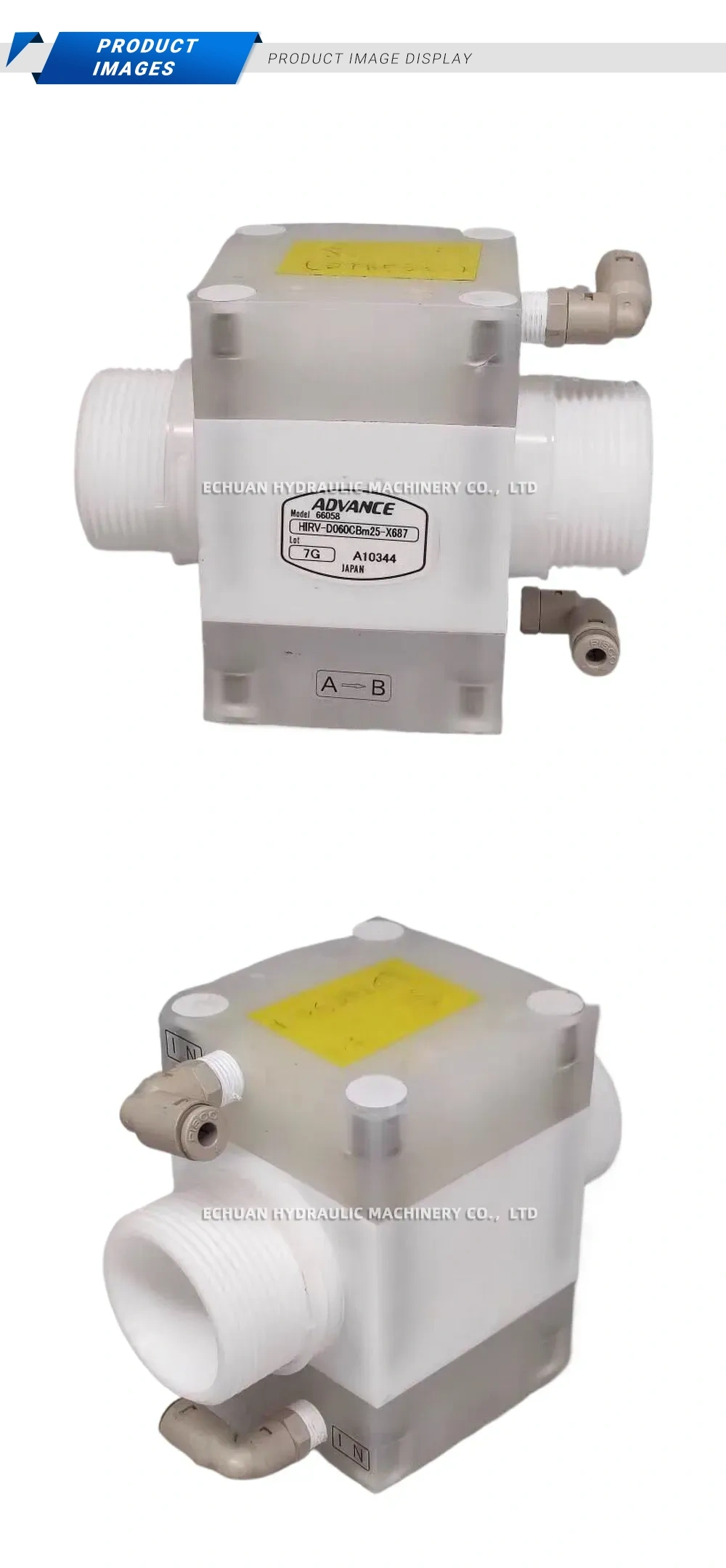 ADVANCE HIRV-D060CBm25-X687 Check Valve Description