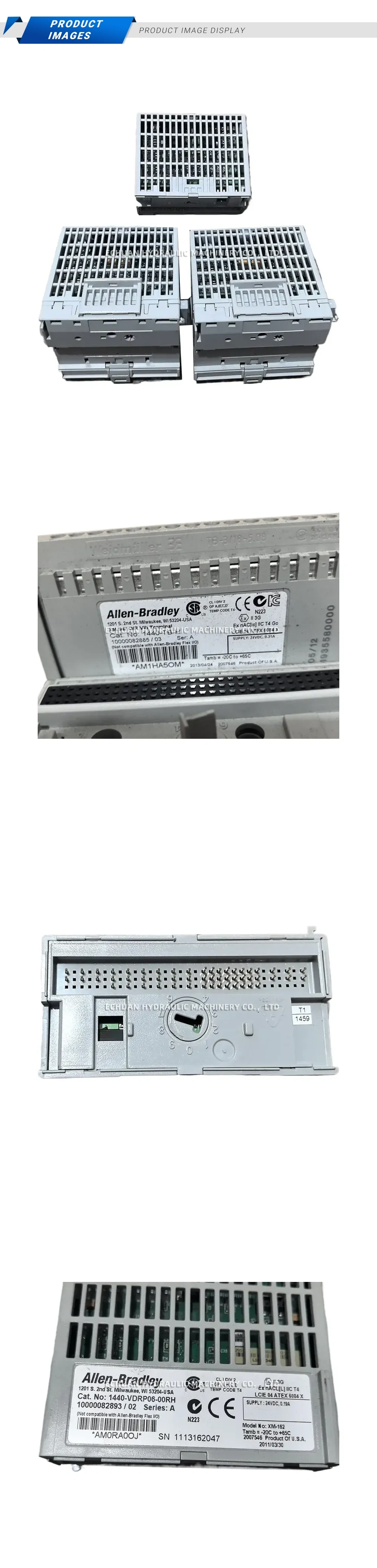 Allen-Bradley 1440-VDRP06-00RH / 1440-TB-H Vibration Monitoring Module and Terminal Base Description
