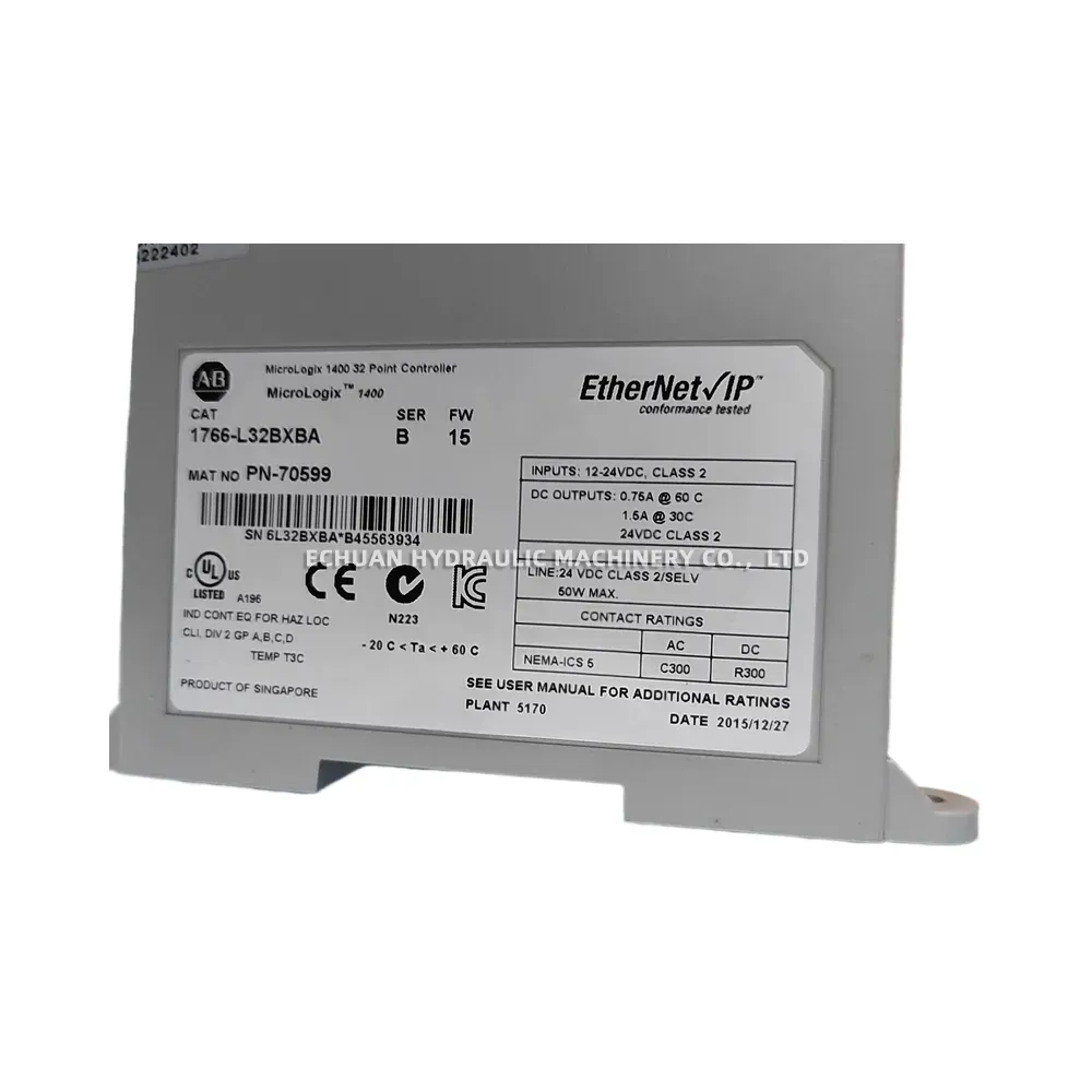 Allen-Bradley 1763-L16BBB / 1762-IF4 / 1766-L32BXBA PLC Controller and Analog Input Module