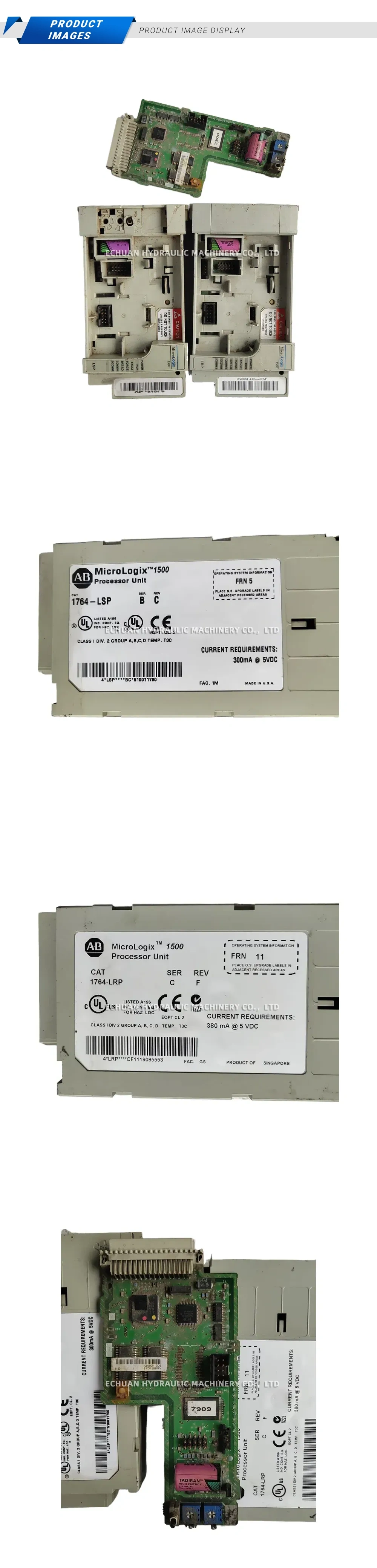 Allen-Bradley 1764-LSP, 1764-LRP MicroLogix 1500 Processor Unit Description