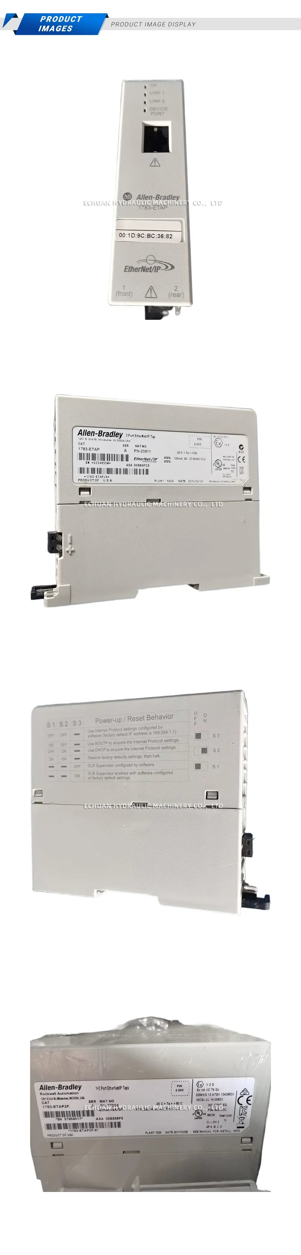 Allen-Bradley 1783-ETAP 3 Port EtherNet/IP Tap Description