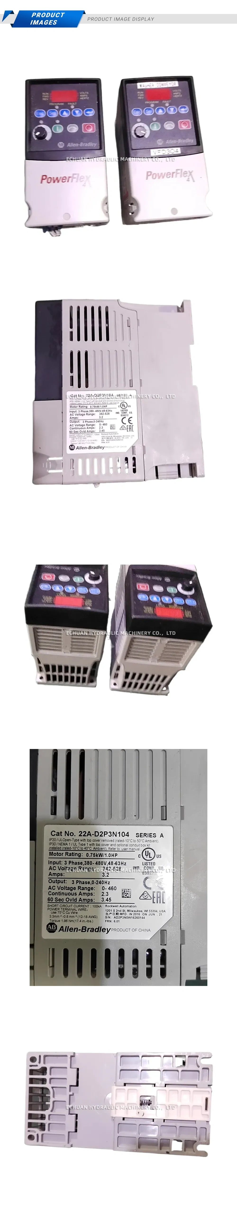 Allen-Bradley 22A-D2P3N104 AC Drive / Variable Frequency Drive Description