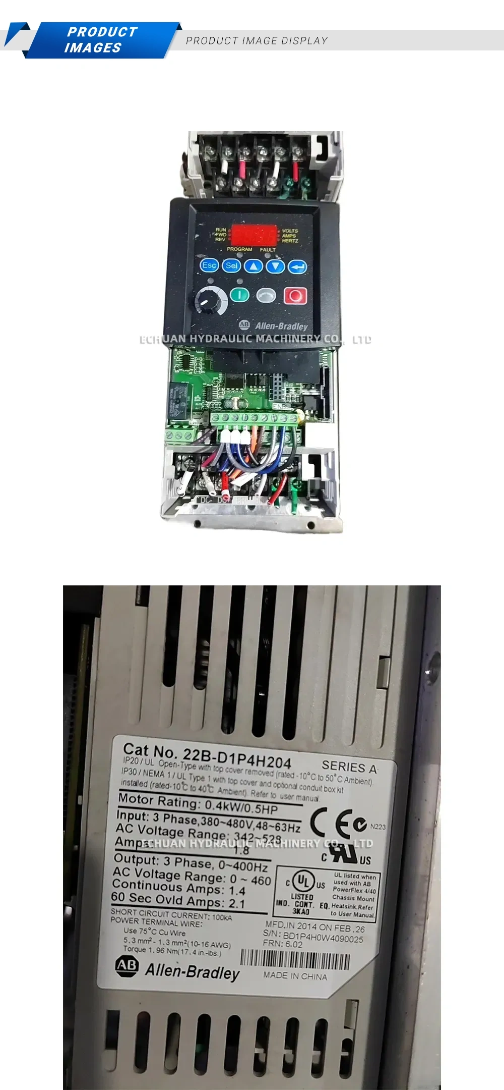 Allen-Bradley 22B-D1P4H204 AC Drive Description