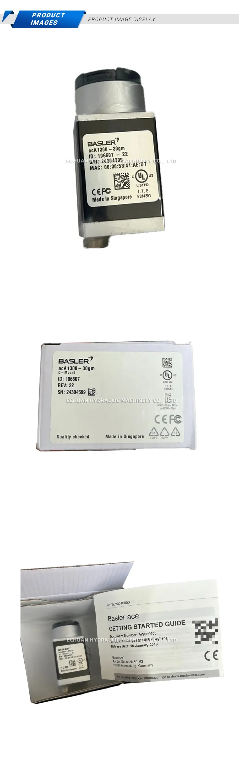 Basler acA1300-30gm Industrial Camera Description