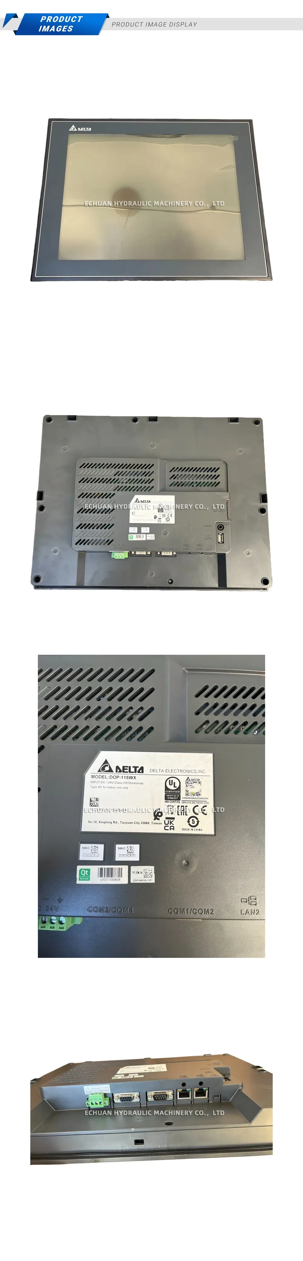Delta DOP-115WX Industrial Human Machine Interface (HMI) Description