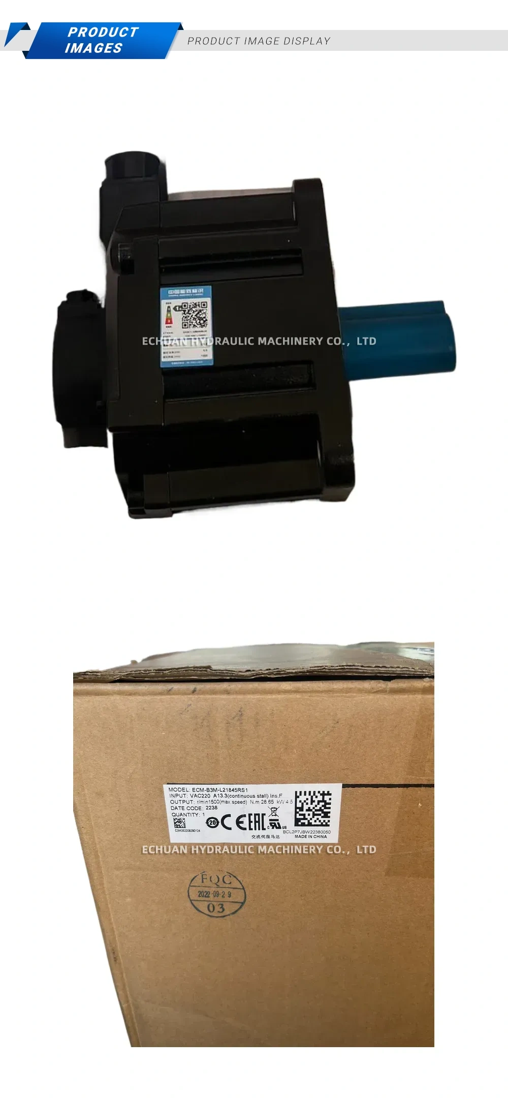 Delta ECM-B3M-L21845RS1 AC Servo Motor Description