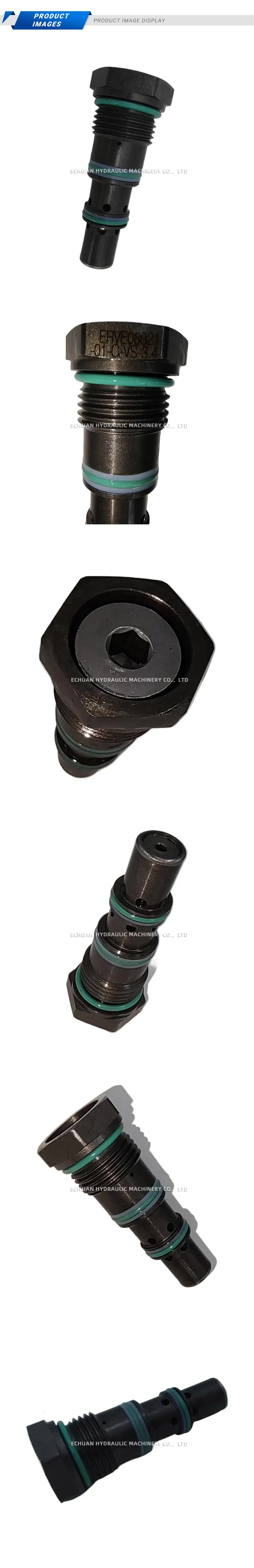 ERVE08021-01-C-VS-3,4 Hydraulic Pressure Relief Cartridge Valve Description