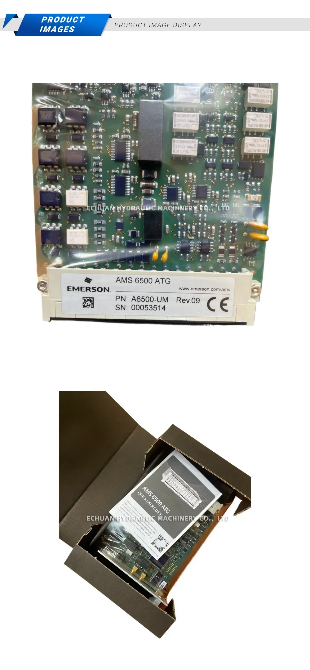 Emerson AMS 6500 ATG Electronic Circuit Board Module Description