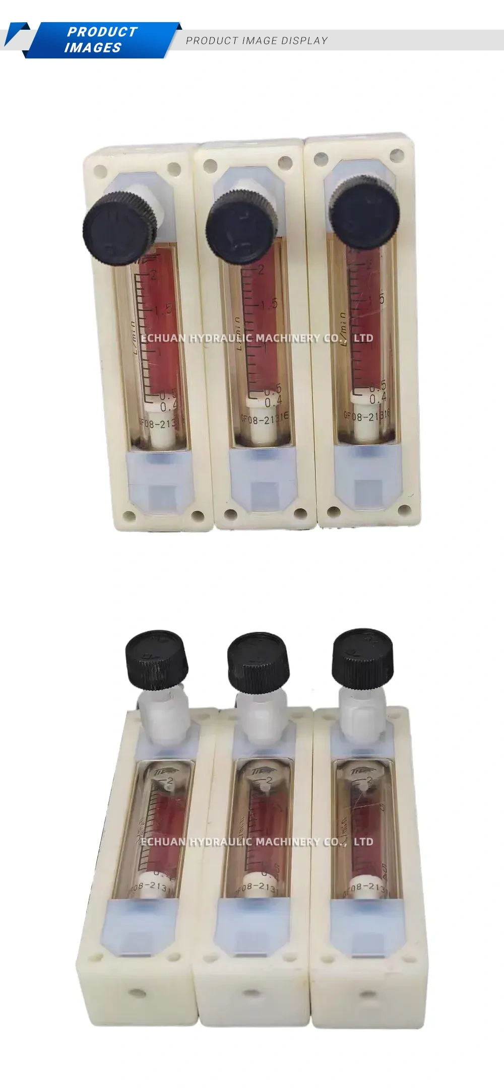 GF08-2131E Panel Mount Rotameter Flowmeter with Valve Description