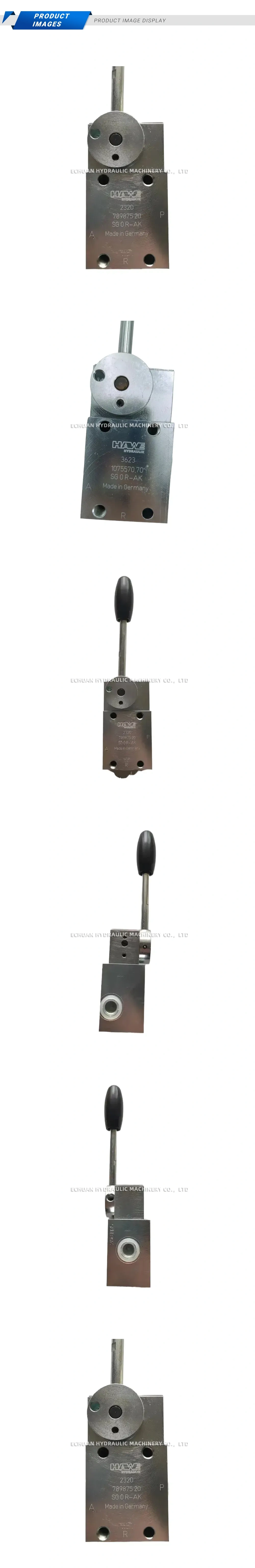 HAWE SG 0 R-AK Manual Directional Control Valve Description