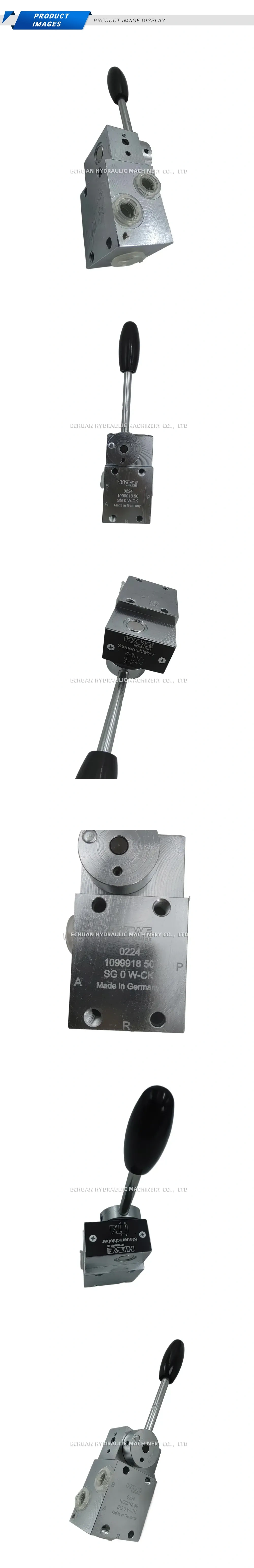 HAWE SG 0 W-CK Manual Hydraulic Directional Control Valve Description