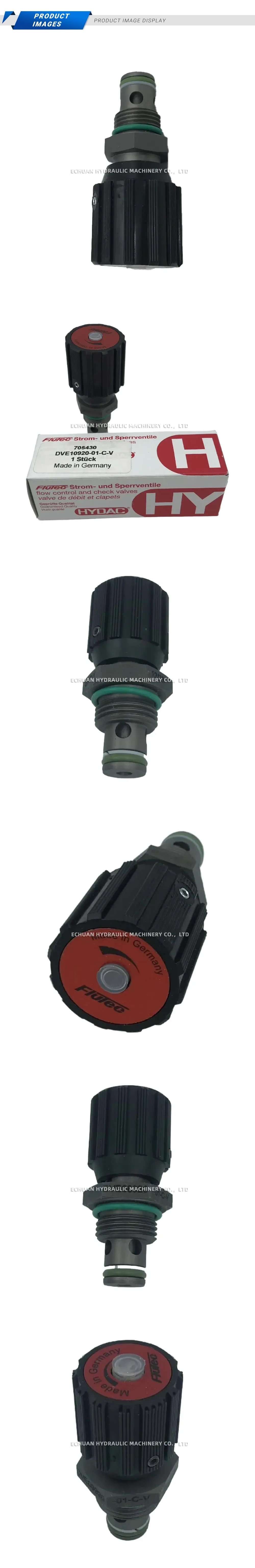 HYDAC DVE10920-01-C-V Flow Control and Check Valve Description