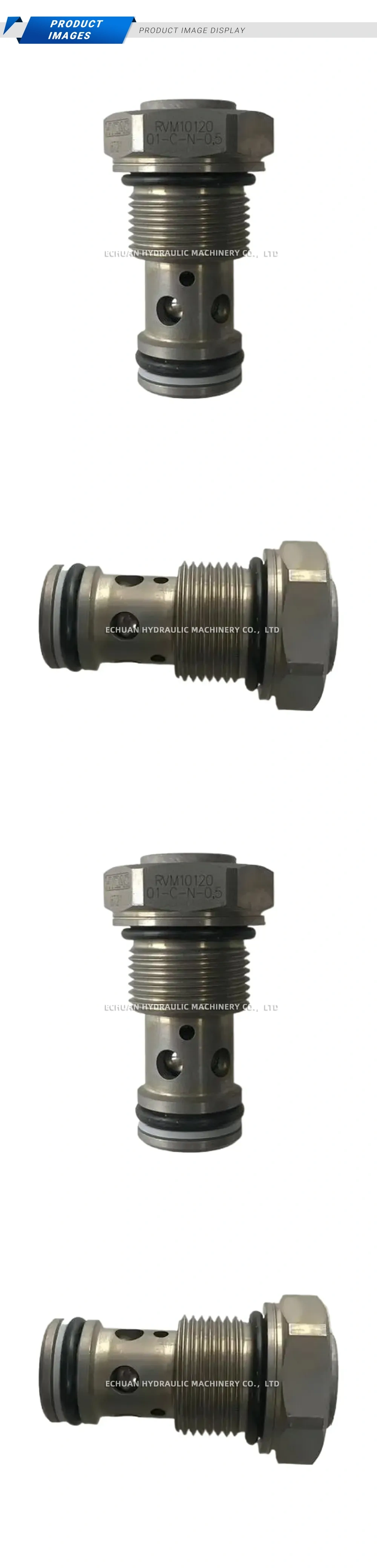 HYDAC RVM10120 Hydraulic Check Valve Cartridge Description