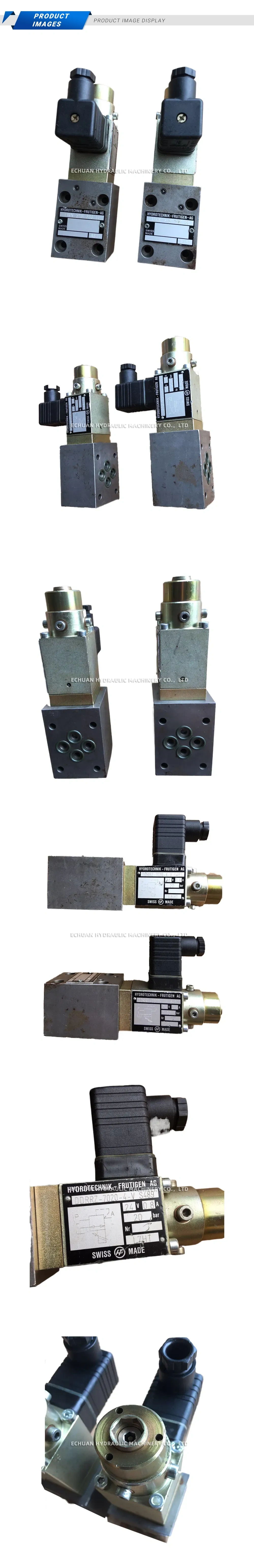 HYDROTECHNIK-FRUTIGEN AG DDRRZ-7020-4-V S489 Hydraulic Solenoid Pressure Relief Valve Description