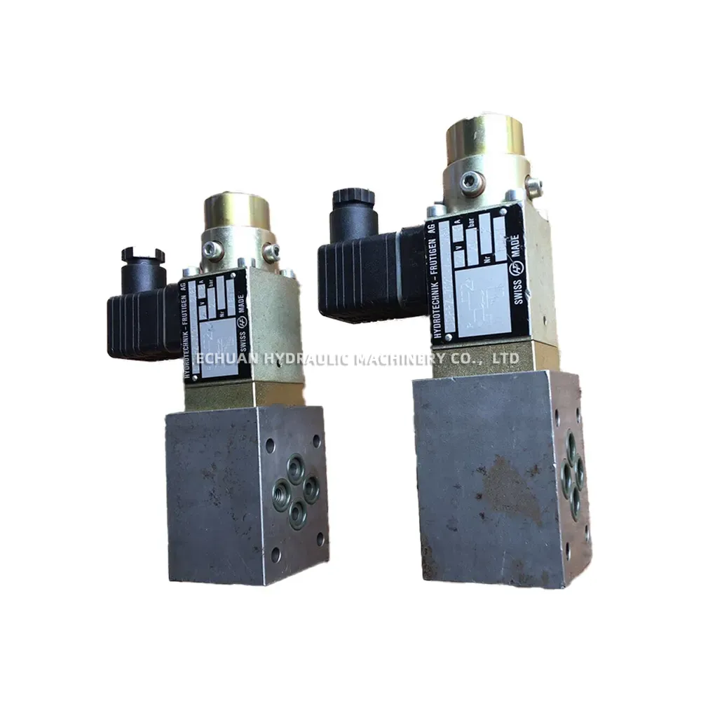 HYDROTECHNIK-FRUTIGEN AG DDRRZ-7020-4-V S489 Hydraulic Solenoid Pressure Relief Valve