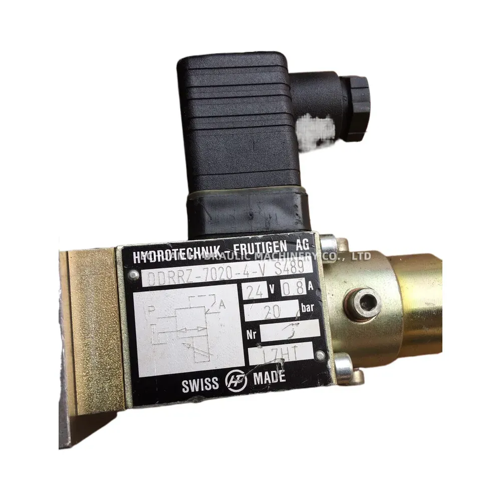 HYDROTECHNIK-FRUTIGEN AG DDRRZ-7020-4-V S489 Hydraulic Solenoid Pressure Relief Valve