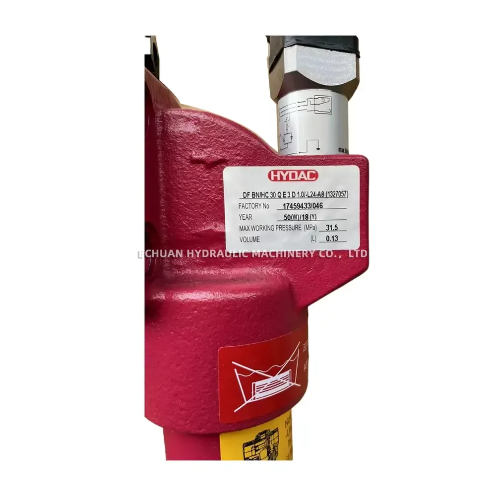 Hydac DF BN/HC 30 Q E 3 D 1.0/-L24-A8 Hydraulic Pressure Line Filter